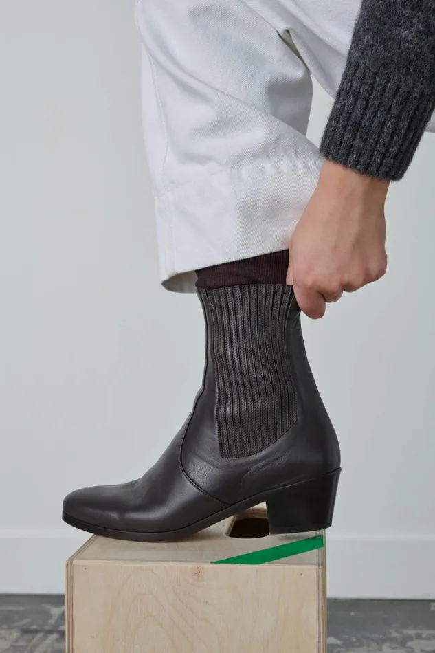 Women GAZETTE ANKLE BOOTS Dark Brown Soeur Shoes