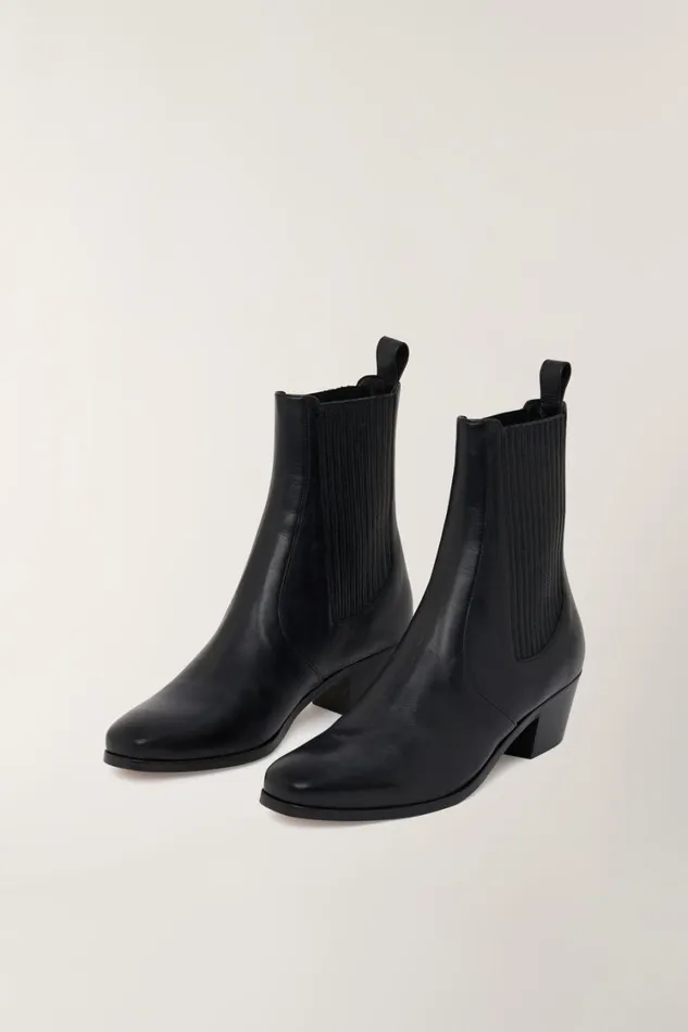 Women GAZETTE BOOTS Black Soeur Shoes