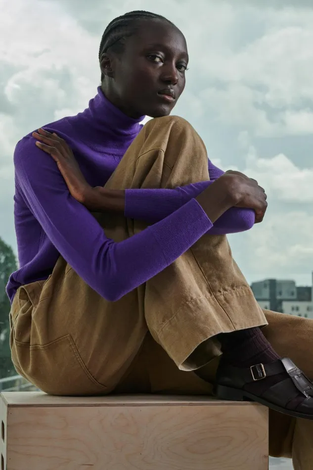 Women GRANT JUMPER Purple Soeur Jumpers and Cardigans