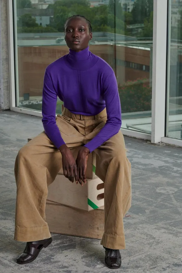 Women GRANT JUMPER Purple Soeur Jumpers and Cardigans