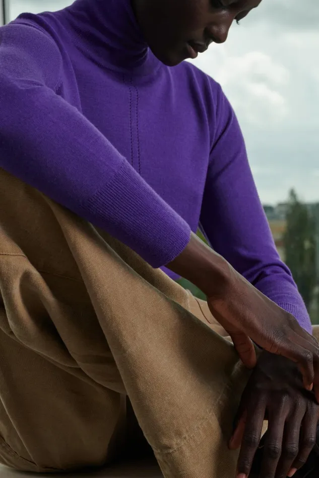 Women GRANT JUMPER Purple Soeur Jumpers and Cardigans