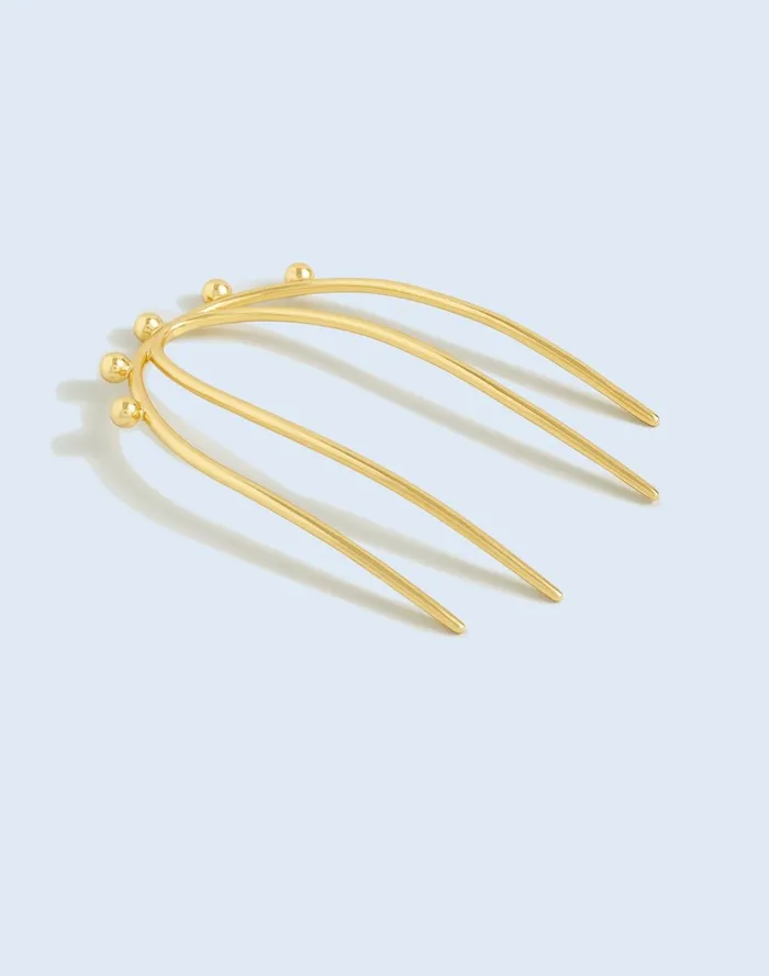 Women Hair Accessories Madewell Dotted FourProng French Hair Pin