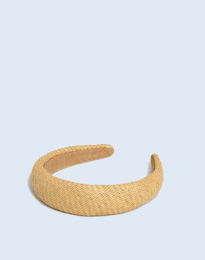 Women Hair Accessories Madewell Rattan Padded Headband