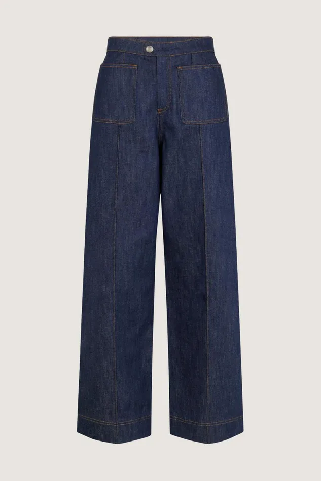 Women HARRY JEANS Raw Denim Soeur Trousers
