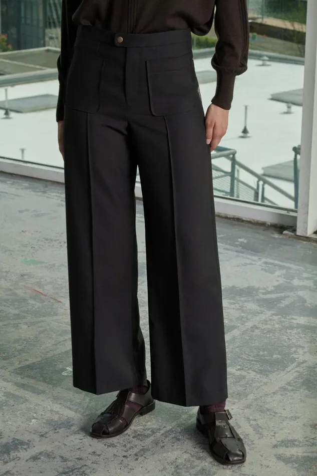 Women HARRY TROUSERS Dark Brown Soeur Trousers