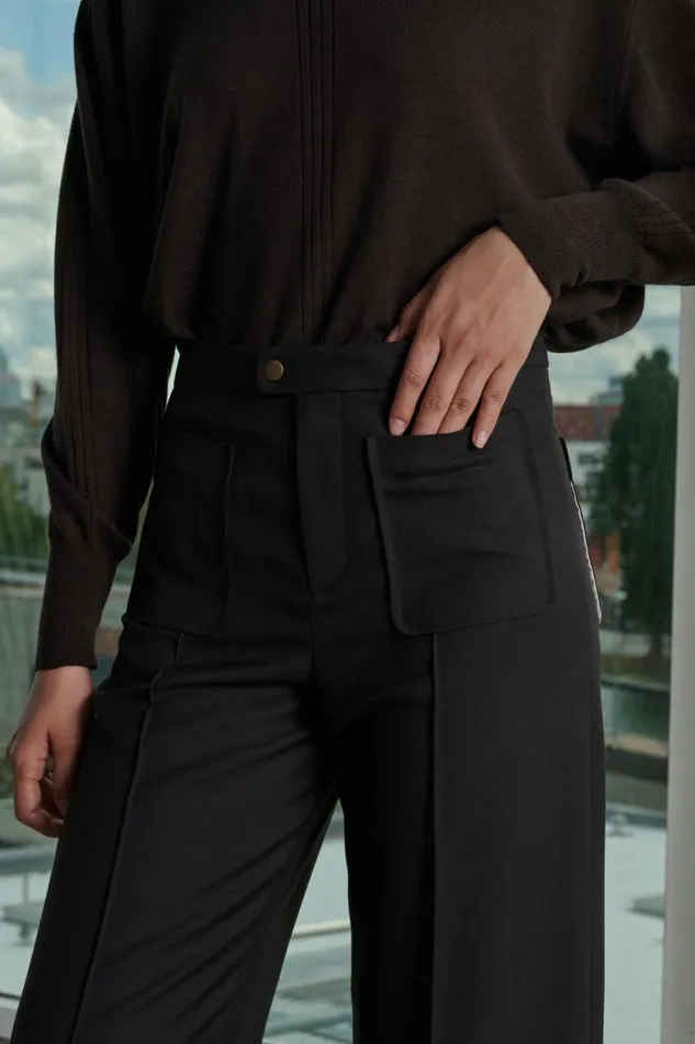 Women HARRY TROUSERS Dark Brown Soeur Trousers
