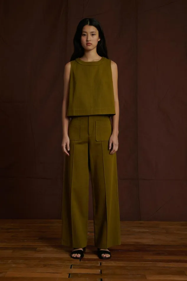 Women HARRY TROUSERS Khaki Soeur Trousers