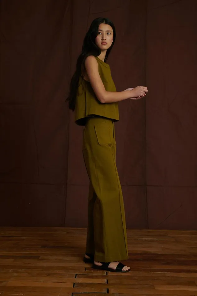 Women HARRY TROUSERS Khaki Soeur Trousers