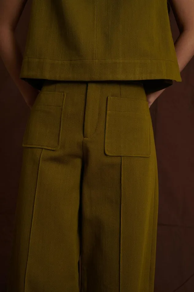 Women HARRY TROUSERS Khaki Soeur Trousers