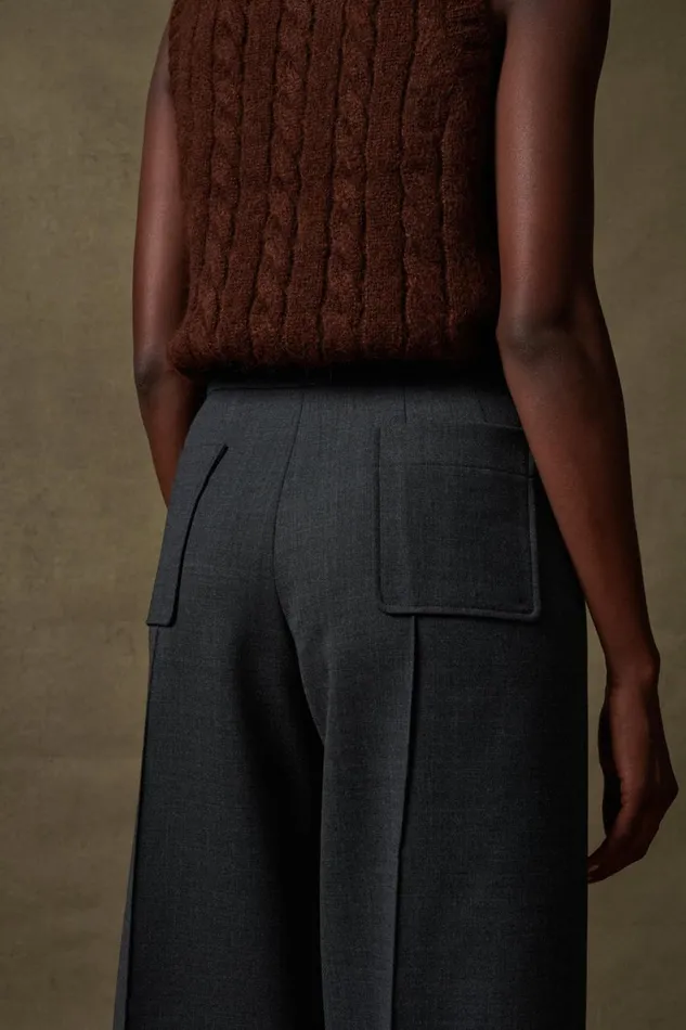 Women HARRY TROUSERS Mottled Grey Soeur Trousers