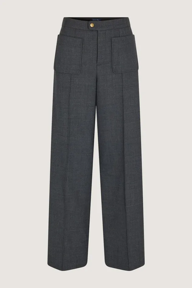 Women HARRY TROUSERS Mottled Grey Soeur Trousers
