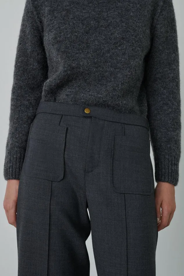 Women HARRY TROUSERS Mottled Grey Soeur Trousers