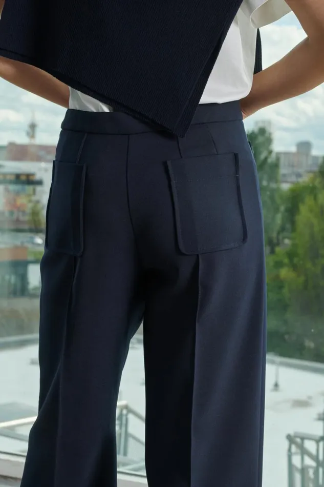 Women HARRY TROUSERS Navy Soeur Trousers