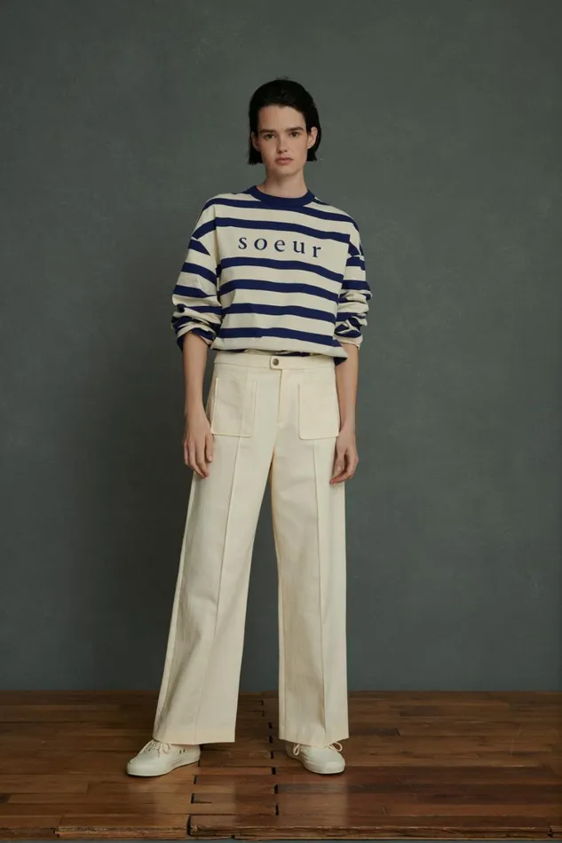 Women HARRY TROUSERS Offwhite Soeur Trousers