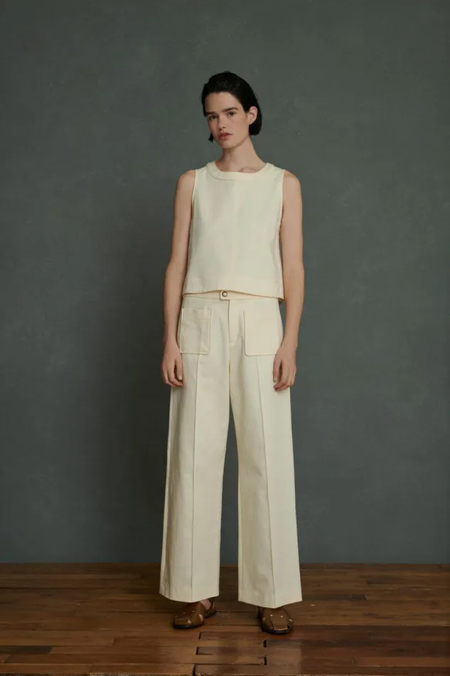 Women HARRY TROUSERS Offwhite Soeur Trousers