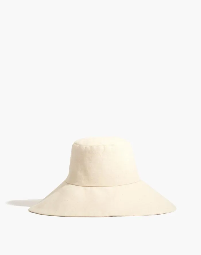 Women Hats Madewell Small Lot Wide Brim Canvas Hat