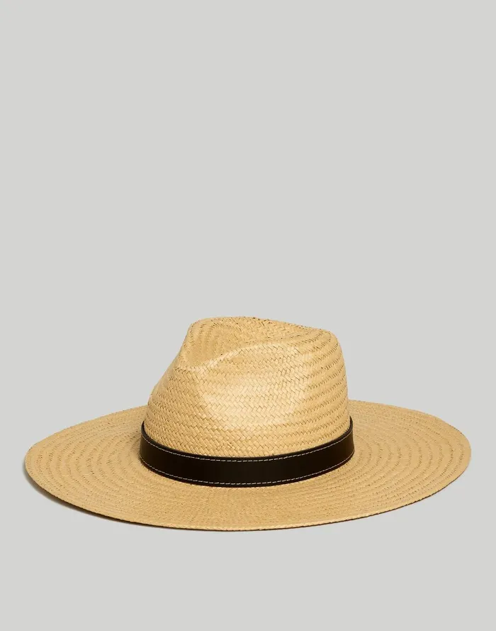 Women Hats Madewell WideBrim Straw Fedora Hat