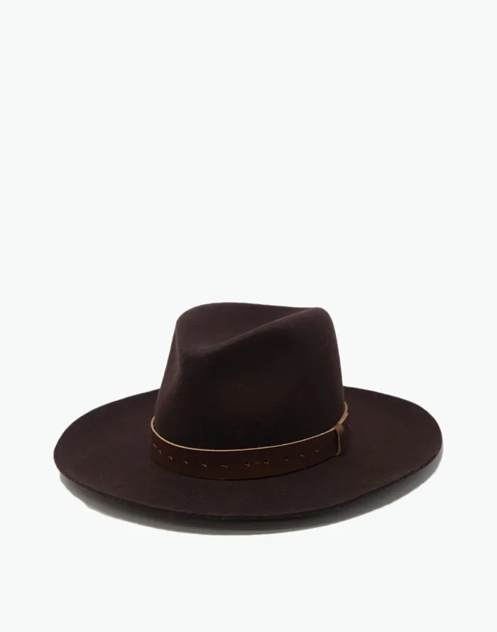 Women Hats Madewell WYETH Wool Felt Harper WideBrim Fedora Hat
