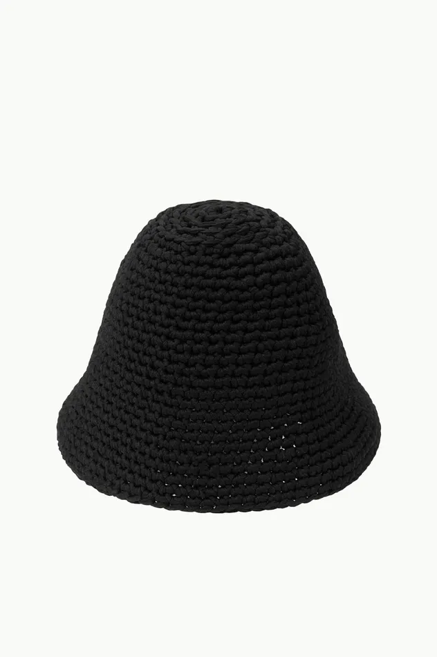 Women Hats STAUD STAUD CROCHET HAT BLACK