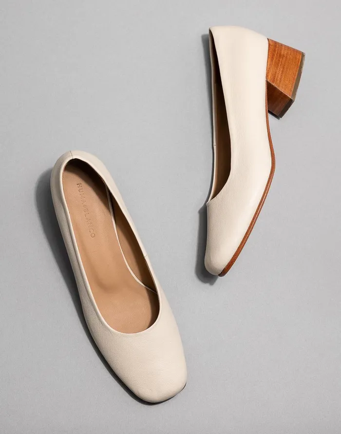 Women Heels Madewell HUMA BLANCO Leather Luisa Pumps