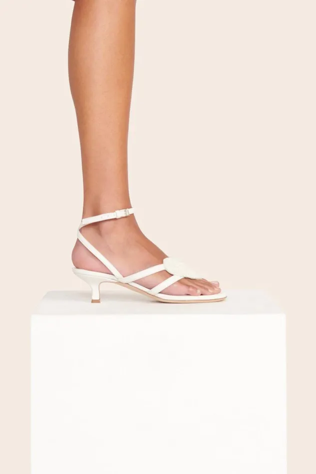Women Heels STAUD STAUD AMOUR KITTEN HEEL PAPER Women Heels STAUD STAUD AMOUR KITTEN HEEL PAPER