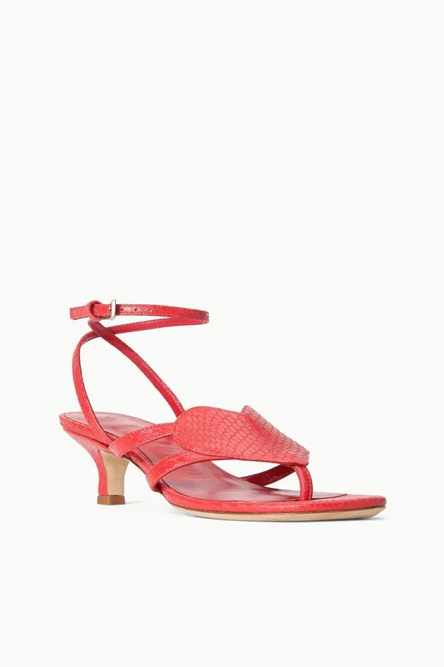 Women Heels STAUD STAUD AMOUR KITTEN HEEL RED ROSE Women Heels STAUD STAUD AMOUR KITTEN HEEL RED ROSE