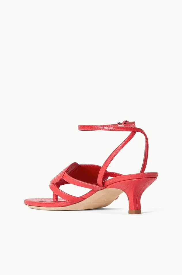 Women Heels STAUD STAUD AMOUR KITTEN HEEL RED ROSE Women Heels STAUD STAUD AMOUR KITTEN HEEL RED ROSE