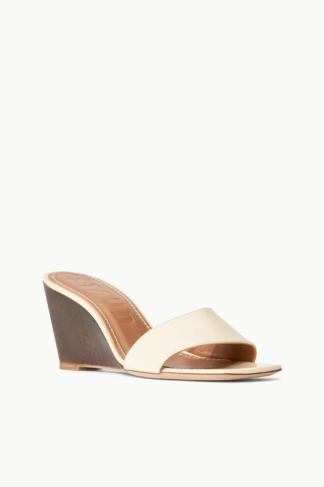 Women Heels STAUD STAUD BILLIE WEDGE CREAM WOOD Women Heels STAUD STAUD BILLIE WEDGE CREAM WOOD