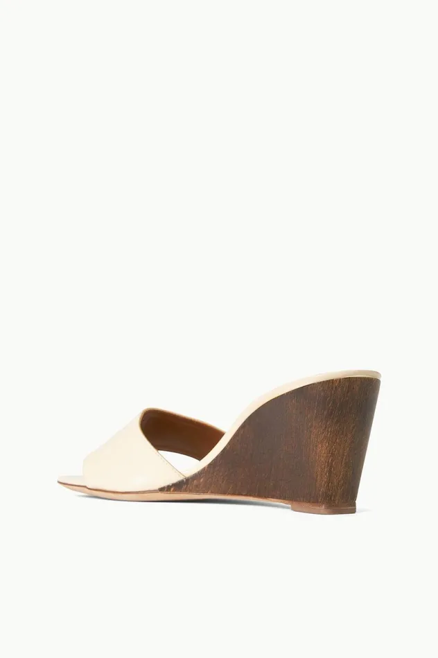 Women Heels STAUD STAUD BILLIE WEDGE CREAM WOOD Women Heels STAUD STAUD BILLIE WEDGE CREAM WOOD