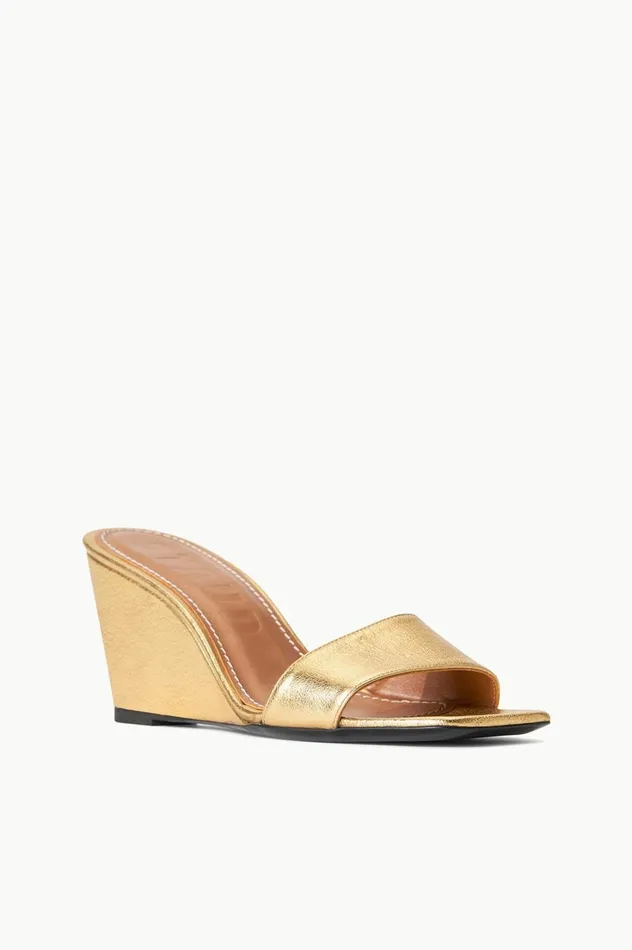 Women Heels STAUD STAUD BILLIE WEDGE GOLD Women Heels STAUD STAUD BILLIE WEDGE GOLD