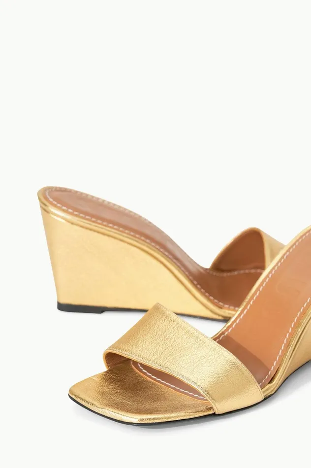 Women Heels STAUD STAUD BILLIE WEDGE GOLD Women Heels STAUD STAUD BILLIE WEDGE GOLD