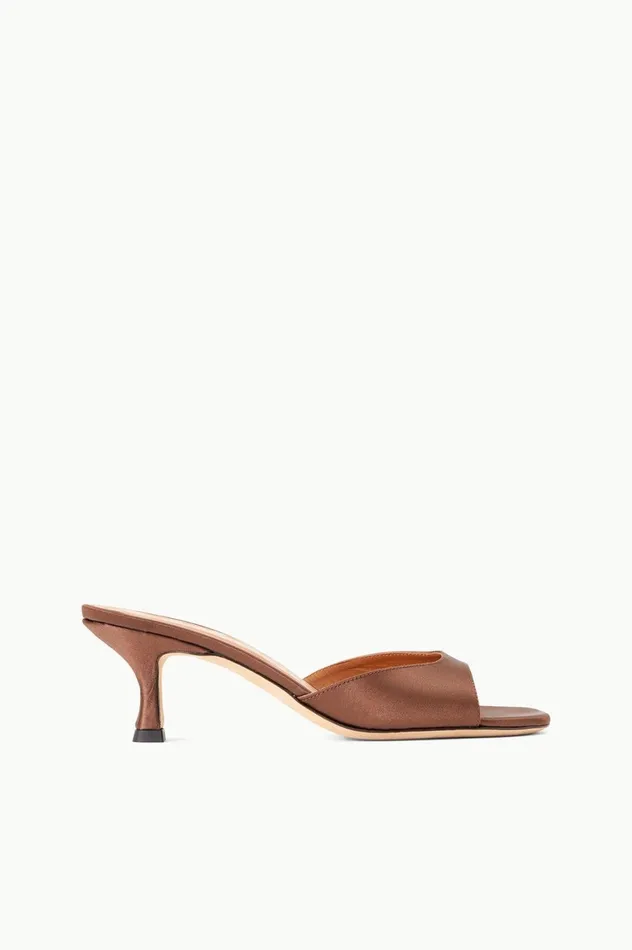 Women Heels STAUD STAUD BRIGITTE MULE CLOVE SATIN