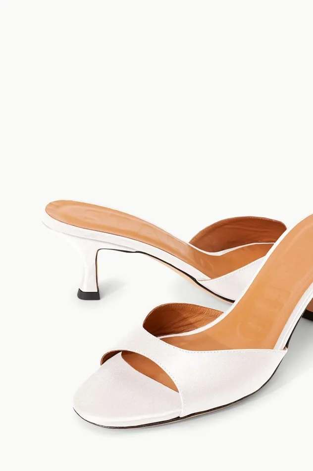 Women Heels STAUD STAUD BRIGITTE MULE PAPER SATIN Women Heels STAUD STAUD BRIGITTE MULE PAPER SATIN