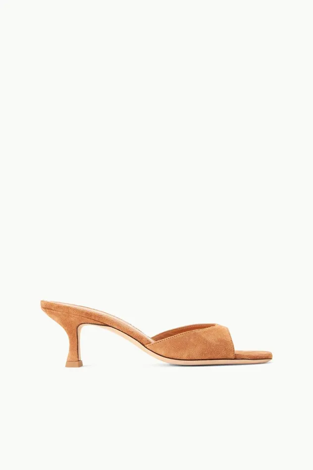 Women Heels STAUD STAUD BRIGITTE MULE TAN SUEDE