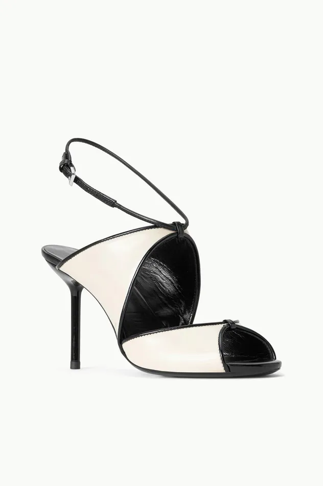 Women Heels STAUD STAUD EMILIA STILETTO CREAM BLACK Women Heels STAUD STAUD EMILIA STILETTO CREAM BLACK