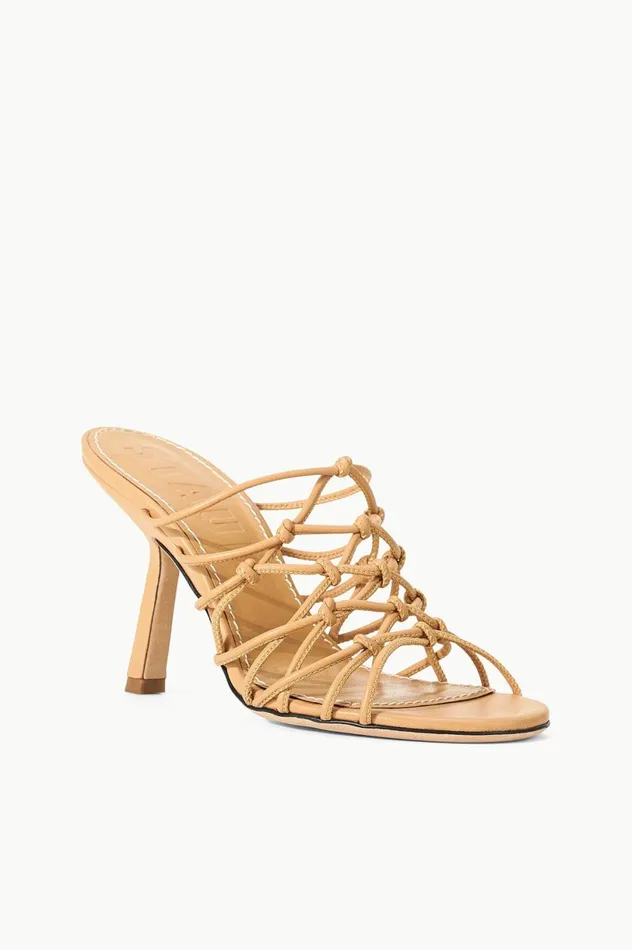 Women Heels STAUD STAUD GIOTTO KNOT HEEL PORCINI Women Heels STAUD STAUD GIOTTO KNOT HEEL PORCINI
