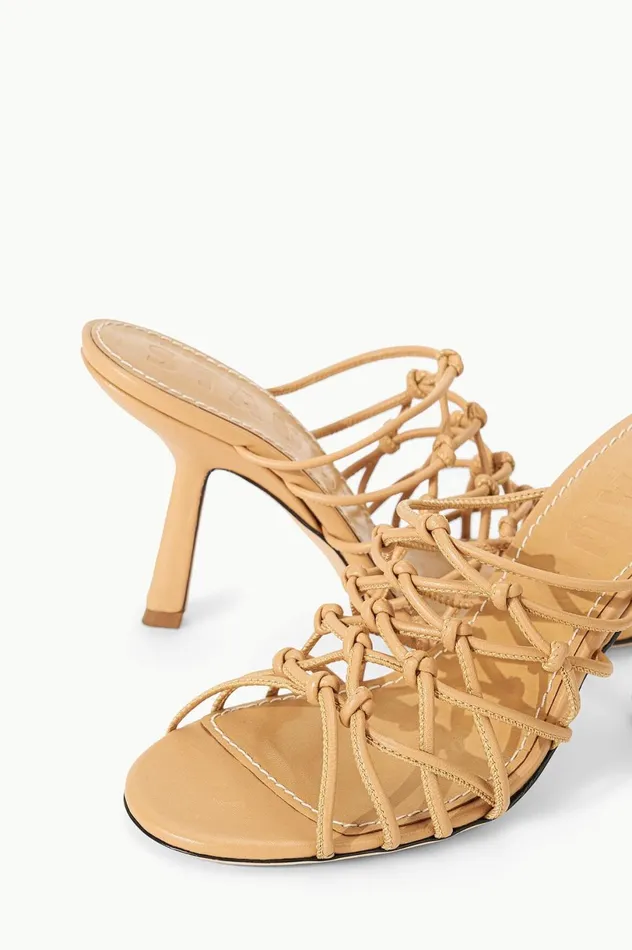Women Heels STAUD STAUD GIOTTO KNOT HEEL PORCINI Women Heels STAUD STAUD GIOTTO KNOT HEEL PORCINI