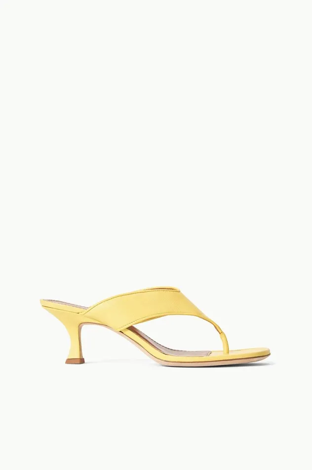 Women Heels STAUD STAUD NATALIA THONG SANDAL BUTTERCUP