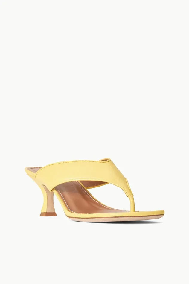 Women Heels STAUD STAUD NATALIA THONG SANDAL BUTTERCUP Women Heels STAUD STAUD NATALIA THONG SANDAL BUTTERCUP