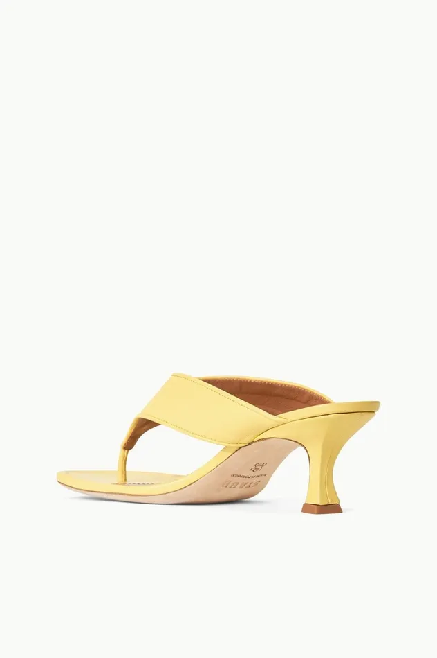 Women Heels STAUD STAUD NATALIA THONG SANDAL BUTTERCUP Women Heels STAUD STAUD NATALIA THONG SANDAL BUTTERCUP