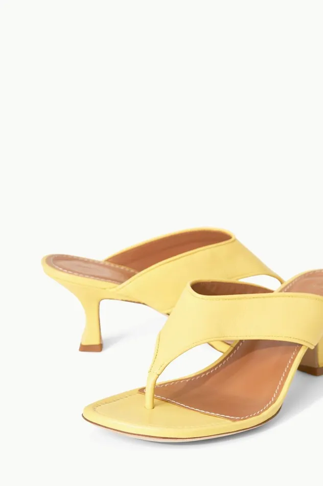 Women Heels STAUD STAUD NATALIA THONG SANDAL BUTTERCUP Women Heels STAUD STAUD NATALIA THONG SANDAL BUTTERCUP
