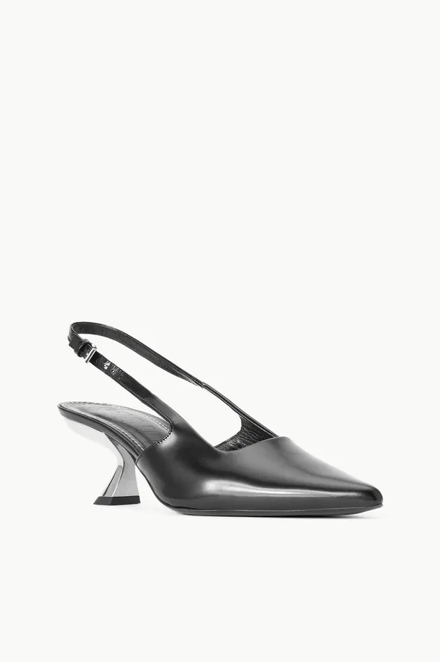 Women Heels STAUD STAUD NEVE SLINGBACK KITTEN HEEL BLACK METALS Women Heels STAUD STAUD NEVE SLINGBACK KITTEN HEEL BLACK METALS