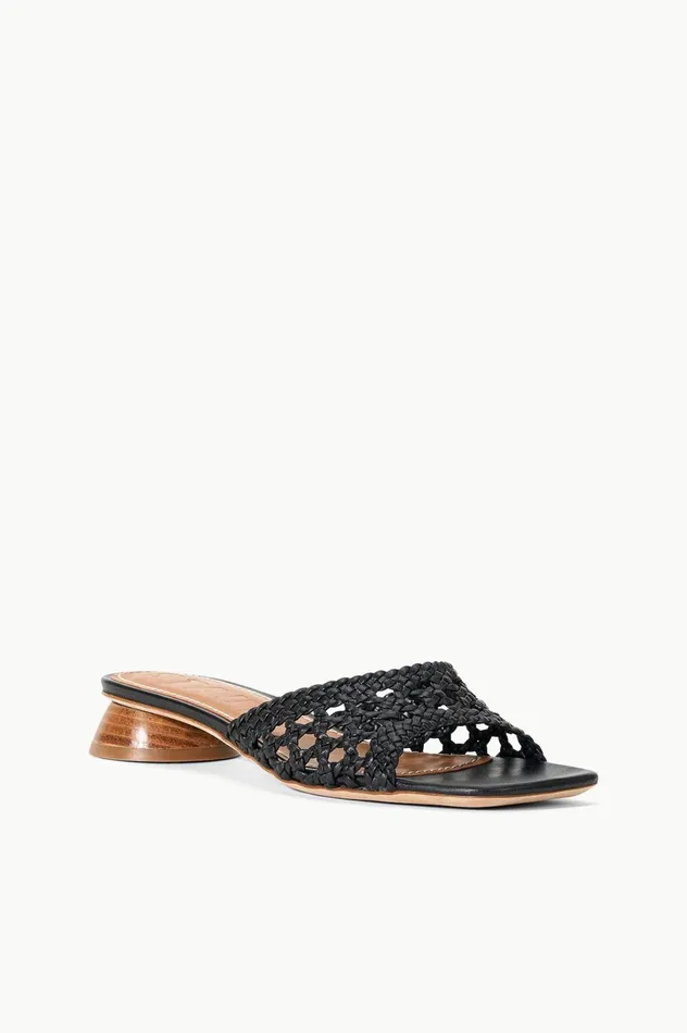 Women Heels STAUD STAUD SIMONE CROCHET HEEL BLACK Women Heels STAUD STAUD SIMONE CROCHET HEEL BLACK