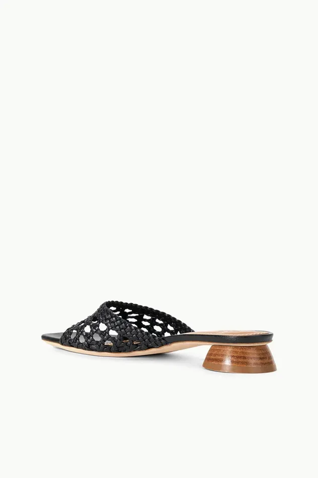 Women Heels STAUD STAUD SIMONE CROCHET HEEL BLACK Women Heels STAUD STAUD SIMONE CROCHET HEEL BLACK