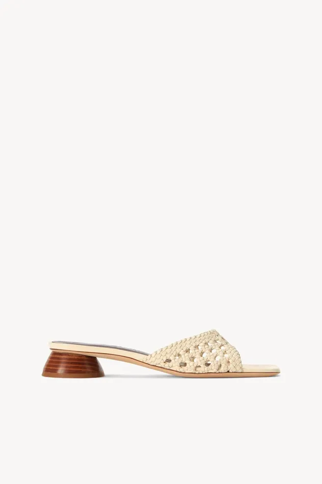 Women Heels STAUD STAUD SIMONE CROCHET HEEL CREAM