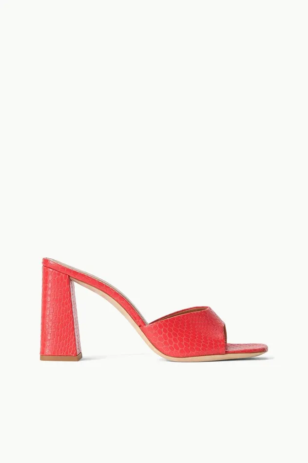 Women Heels STAUD STAUD SLOANE HEEL RED ROSE