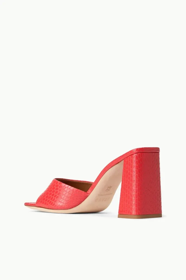Women Heels STAUD STAUD SLOANE HEEL RED ROSE Women Heels STAUD STAUD SLOANE HEEL RED ROSE
