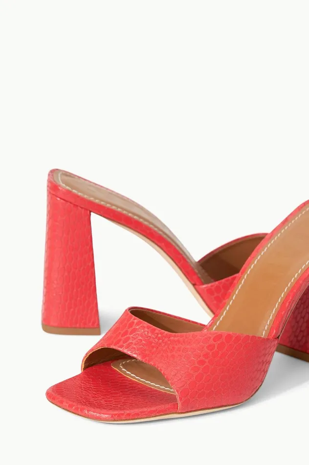 Women Heels STAUD STAUD SLOANE HEEL RED ROSE Women Heels STAUD STAUD SLOANE HEEL RED ROSE