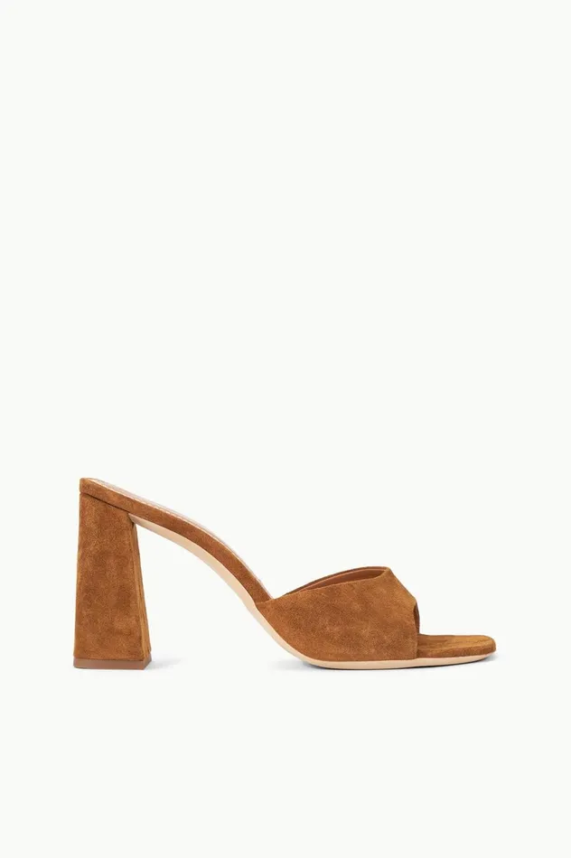 Women Heels STAUD STAUD SLOANE HEEL TAN SUEDE