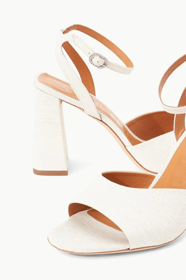 Women Heels STAUD STAUD SOLANGE HEEL WHITE GROSGRAIN Women Heels STAUD STAUD SOLANGE HEEL WHITE GROSGRAIN